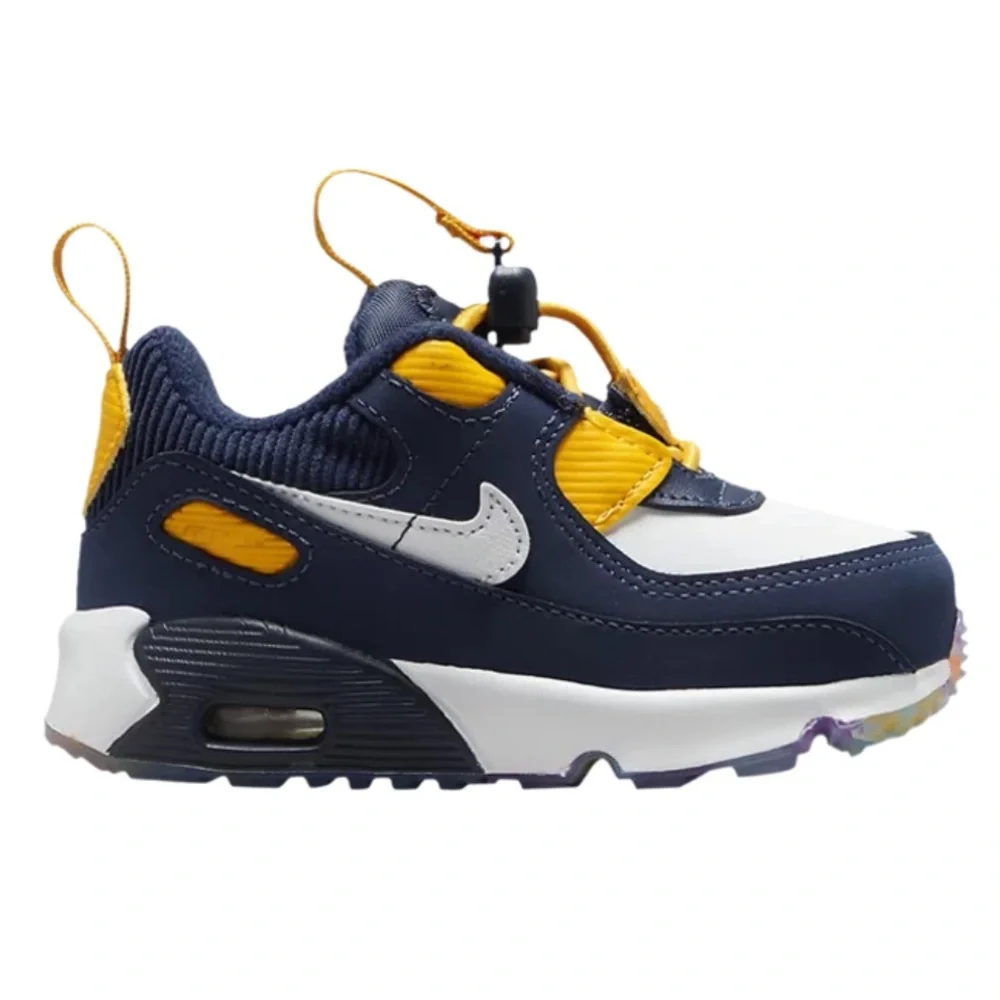 Nike Air Max 90 NWOB Toggle SE TD 'Midnight Navy University Gold' Baby 2